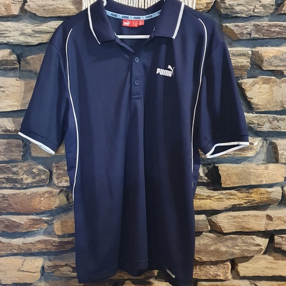 Size M Puma navy blue polo shirt - Picture 6 of 6
